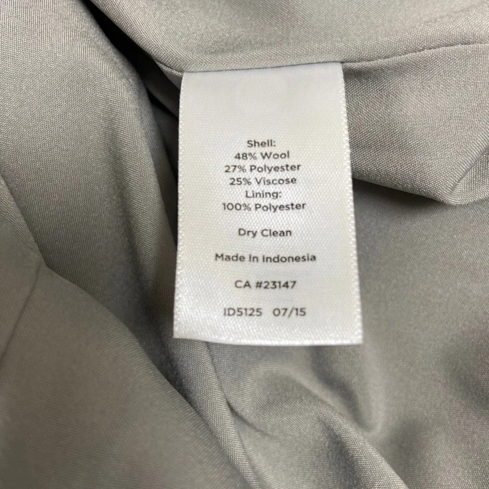 Talbots Women's 2P Gray Wool‎ Blend A Line Skirt Career Business Casual Size 2P